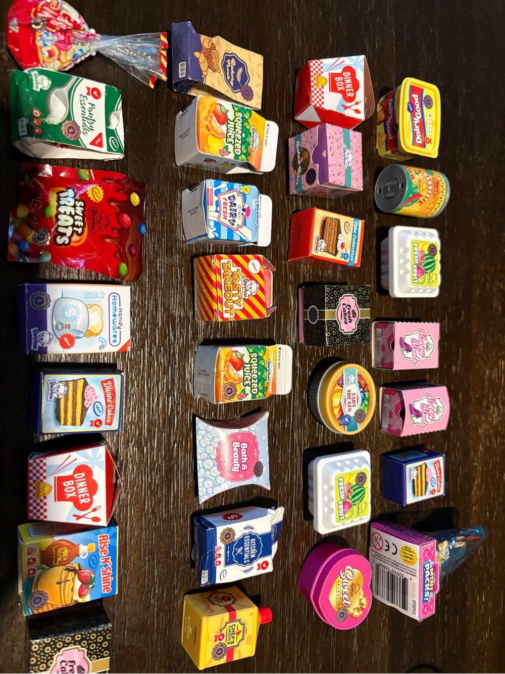Miniature Play Food Toy Set - Assorted Colors